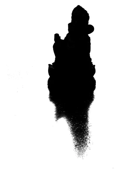 Ganesha statua sylwetka — Zdjęcie stockowe