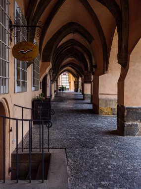 Prag 'ın Eski Şehir Meydanı' ndaki boş atari salonu.