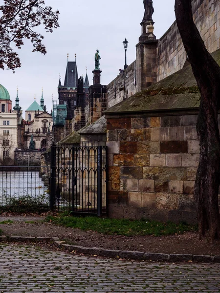 Blick Auf Die Prager Altstadt Von Der Kampa Insel Über — Stockfoto