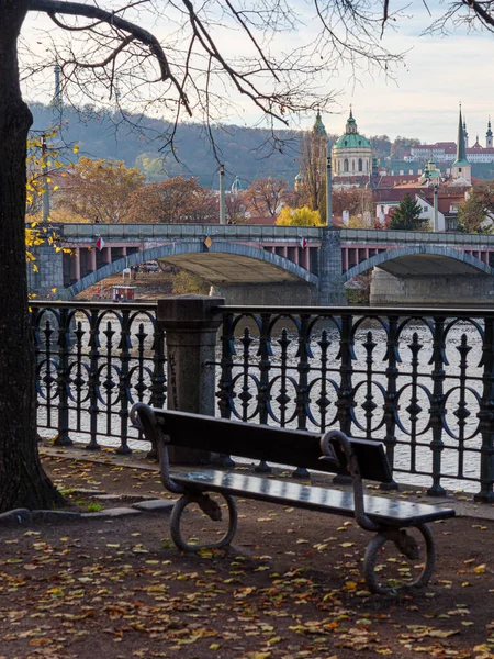 Blick Auf Die Prager Burg Und Die Kleinseite Von Der — Stockfoto