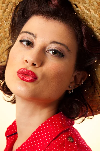 Pin Up del granjero — Foto de Stock