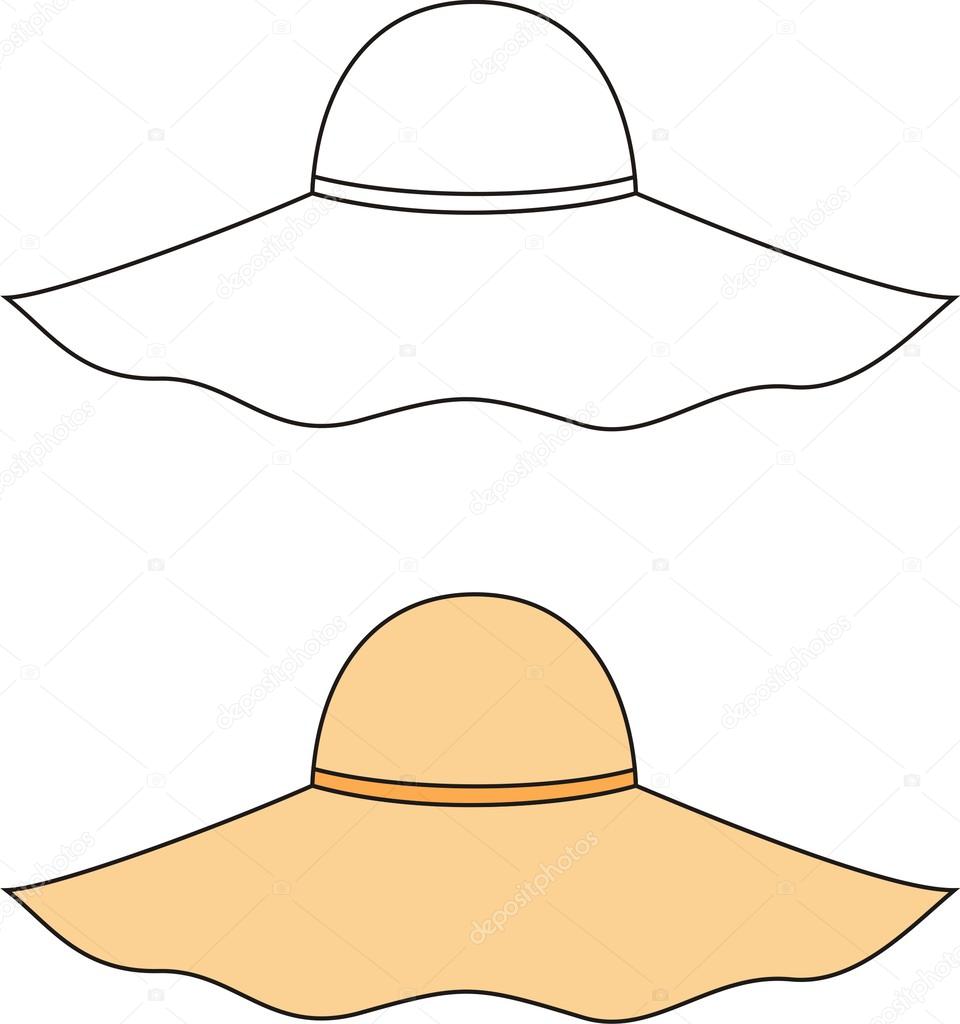 Womens hat — Stock Vector © pushinka11 #57071261
