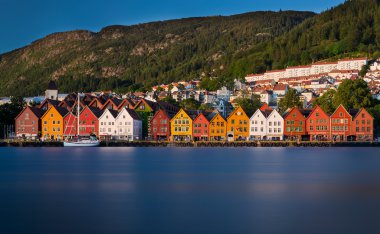 Bergen Bryggen evlerin ticaret