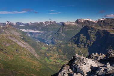 Geiranger fiyort Dalsnibba üzerinden