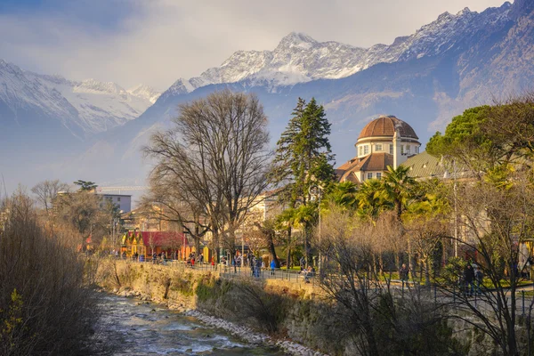 Merano during winter,South Tyrol, Italy — Stock Photo, Image