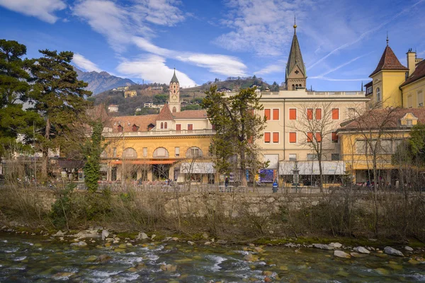 Merano during winter,South Tyrol, Italy — Stock Photo, Image