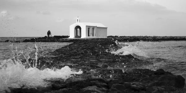 Kerk in de zee — Stockfoto