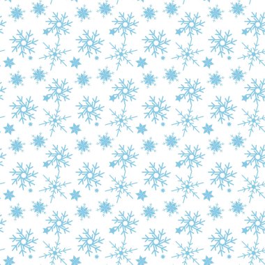 Sikver ve Altın Kar Taneleriyle Kusursuz Kış Kalıbı Arkaplanı. Tekstil, ayrıştırma, yapıştırma kitabı, paketleme, ağ ve yazdırma tasarımı için kullanılabilir