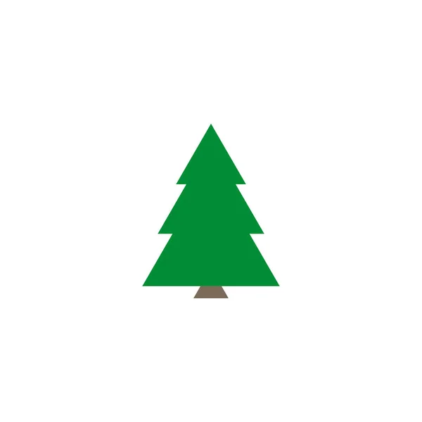 Ícone de árvore de Natal no branco. ícone plano para aplicativos e sites —  Vetores de Stock