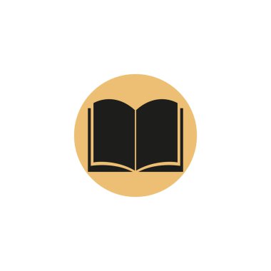 Kitap simgesi beyaz arkaplanda izole edildi. Eps 10