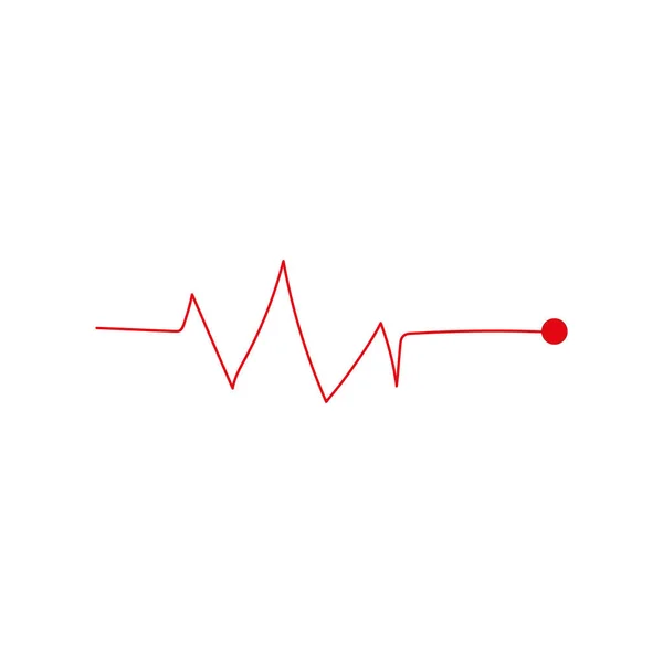 Monitor Latidos Cardíacos Icono Línea Pulso Para Aplicaciones Médicas Sitios — Archivo Imágenes Vectoriales