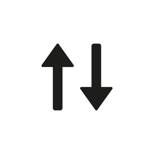 Іконка зі стрілкою, вектор найкраща плоска іконка. Вектор сортування ізольовано на білому тлі, концепція логотипу Сортувати знак на прозорому тлі, заповнений чорний символ — стоковий вектор