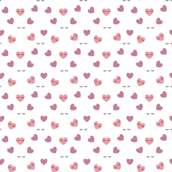 Herzen nahtlose Muster Hintergrund, kann für Feiern, Hochzeitseinladungen, Muttertag und Valentinstag verwendet werden — Stockvektor