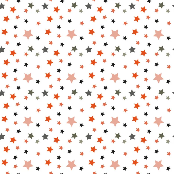 American patriotic stars seamless pattern in bright red, blue and white. Independence day vector background. — Stock Vector