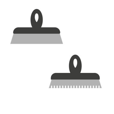 Beyaz arka planda macun bıçağı. Vektör illüstrasyonu