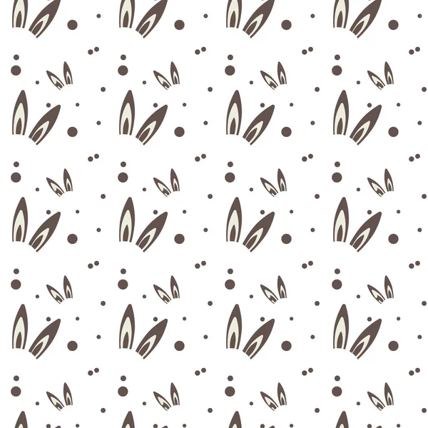 Mignon lapin blanc, lapin, motif sans couture, petite princesse. Impression fille pour textiles, emballage, tissu, papier peint. Illustration vectorielle pour enfants. — Image vectorielle