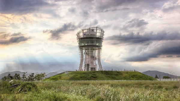 Krajobraz Obserwatorium Ecodelta City Pusan Korea Południowa Azja — Zdjęcie stockowe