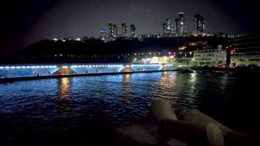 Haeundae 'deki Cheongsapo Limanı, Busan, Güney Kore, Asya