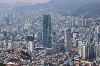 Hwangryeongsan Dağı Bongsudae fenerleri, Busan, Güney Kore, Asya.