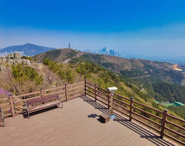 Paisagem Balizas Hwangryeongsan Mountain Bongsudae Busan Coreia Sul Ásia — Fotografia de Stock