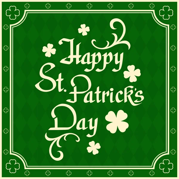 Happy St. Patricks dag achtergrond. — Stockvector