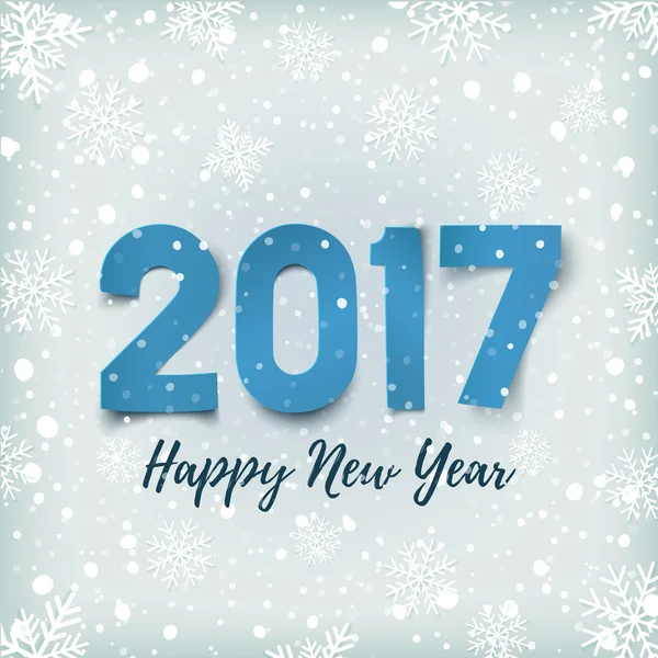 Frohes neues Jahr 2017 Hintergrund. — Stockvektor