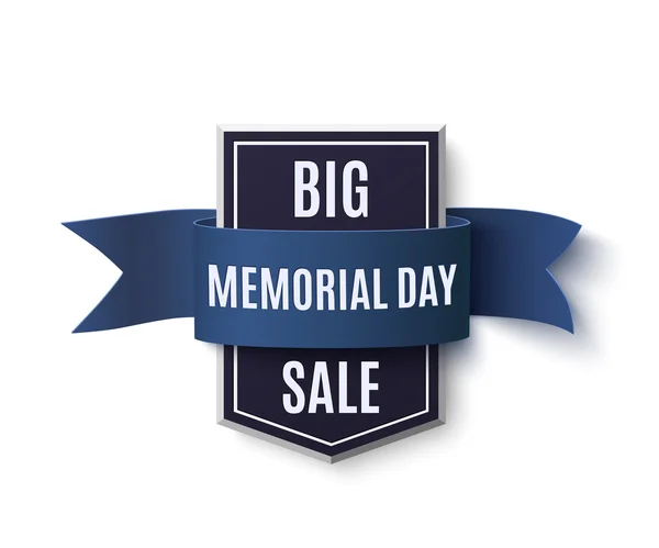 Big Memorial Day sale background. — Stock Vector