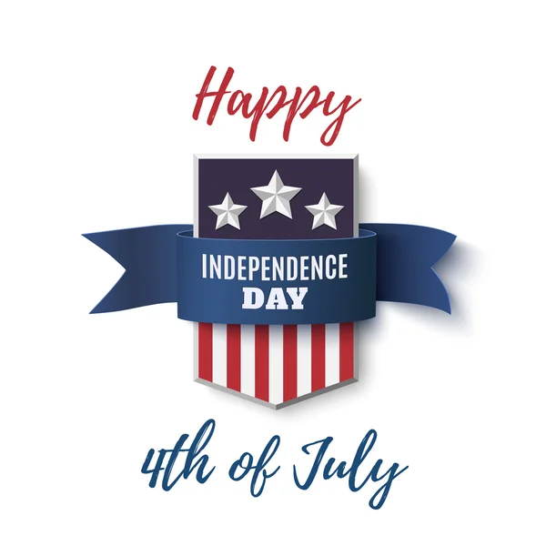 Happy 4th of July background template. — Stock Vector