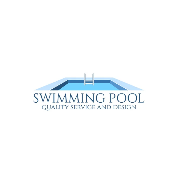 Logo della piscina. — Vettoriale Stock