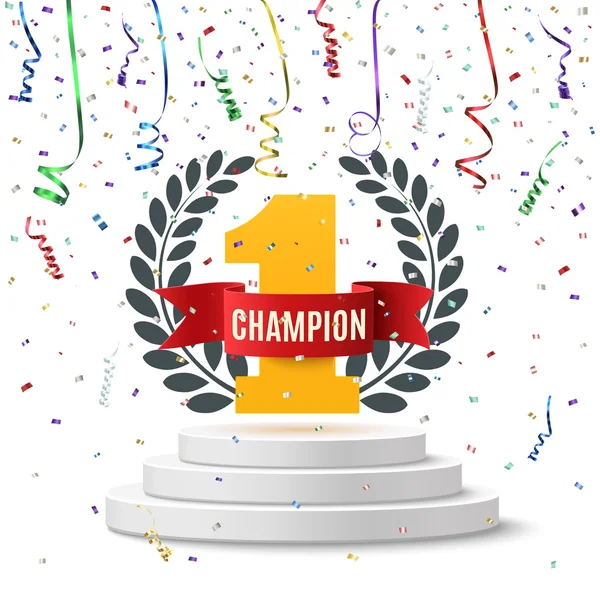 Champion numéro un fond — Image vectorielle