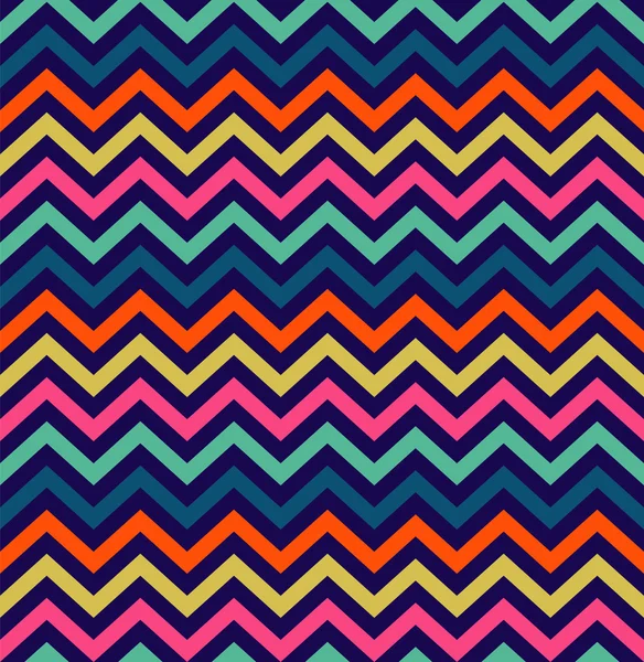 Modèle sans couture zigzag coloré — Image vectorielle