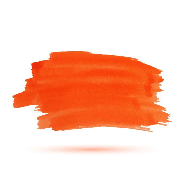 Listra aquarela laranja — Vetor de Stock