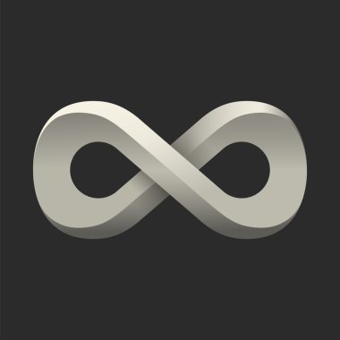 Infinity symbol. Conceptual icon. Logo template clipart
