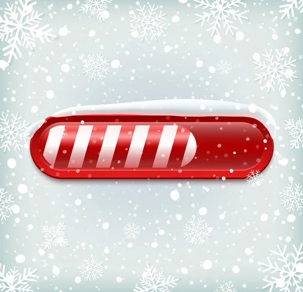 Barre de chargement Noël — Image vectorielle