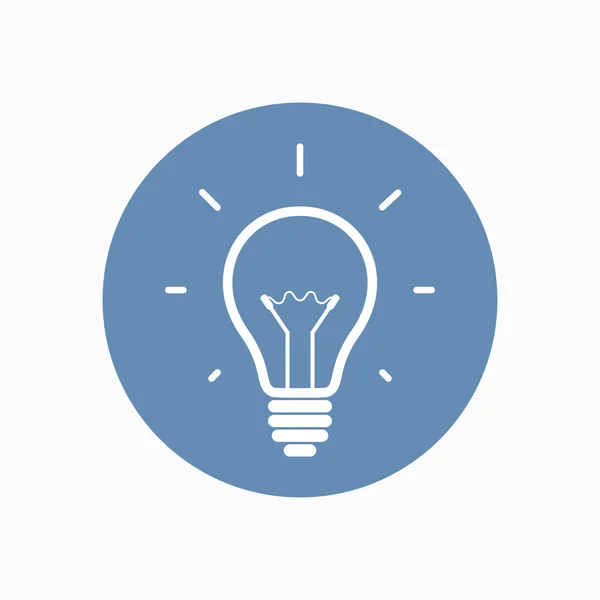 Simple light bulb icon — Stock Vector