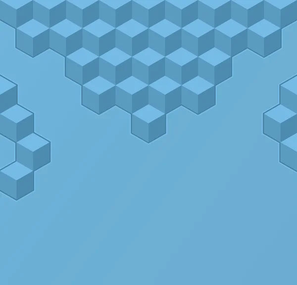 Sfondo geometrico semplice con cubi — Vettoriale Stock