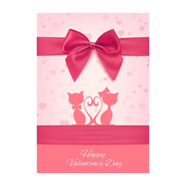 Valentines Day greeting card template — Stock Vector