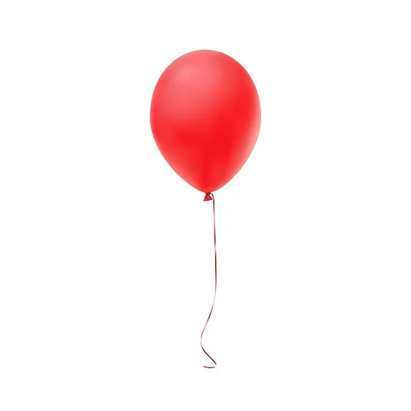 Icône ballon rouge isolé sur fond blanc — Image vectorielle