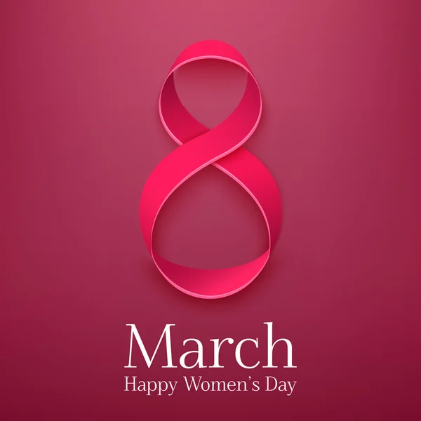 8 marzo biglietto di auguri. Modello di sfondo per la Giornata internazionale della donna — Vettoriale Stock