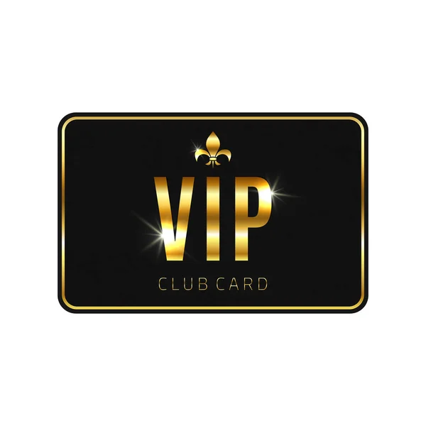 Modèle de carte VIP, isolé sur fond blanc — Image vectorielle