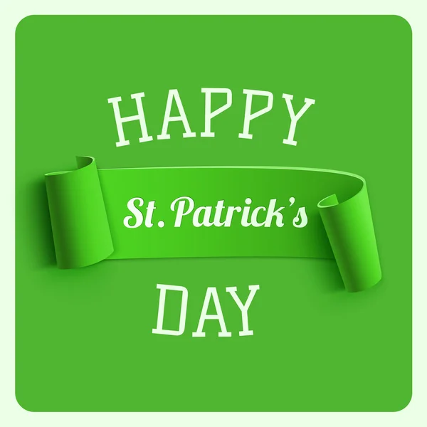 Saint Patricks Day greeting card. — Stock Vector