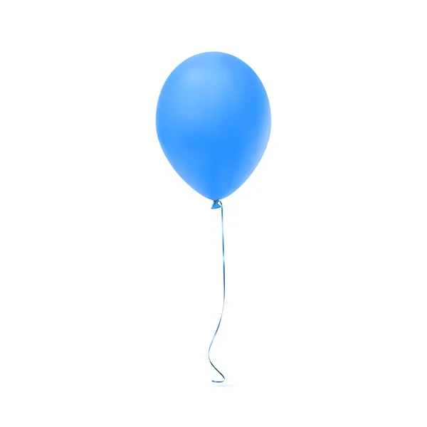 Ícone de balão azul isolado no fundo branco . — Vetor de Stock
