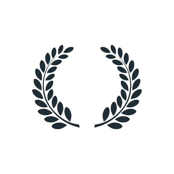 Лавровий вінок, простий логотип концепції . — стоковий вектор