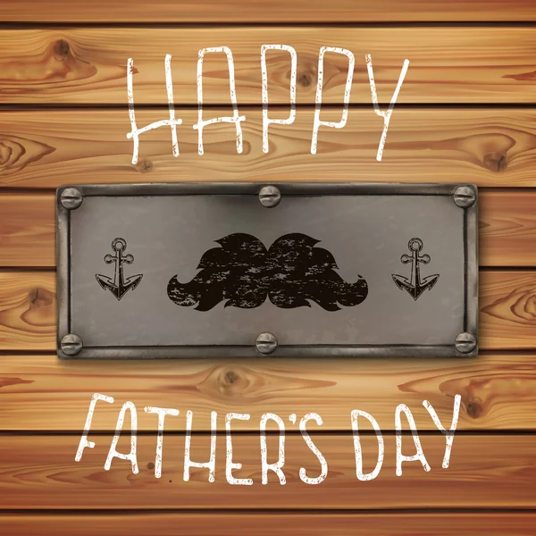Happy Fathers Day. Grunge, achtergrond. — Stockvector