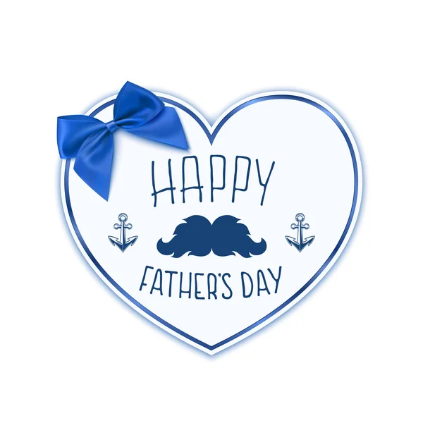 Ευτυχισμένος Πατέρες ημέρα. Φόντο με χαρτί καρδιά. — Διανυσματικό Αρχείο