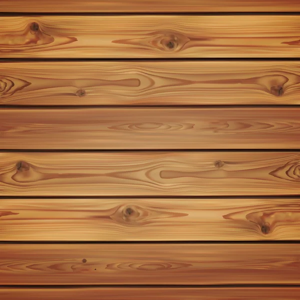 Fundo de madeira realista. Tábuas . —  Vetores de Stock