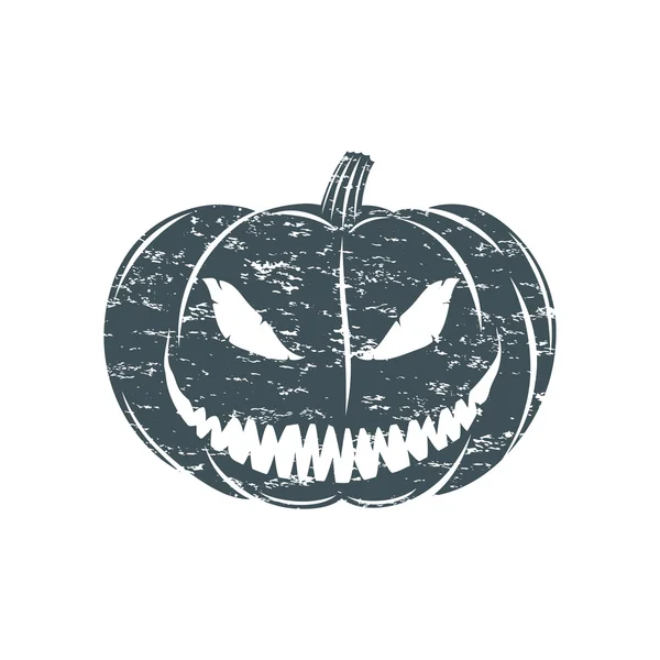 Grunge Halloween pumpa. — Stock vektor