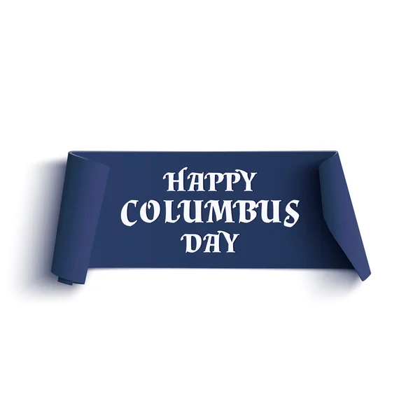 Happy Columbus Day. — Stock Vector