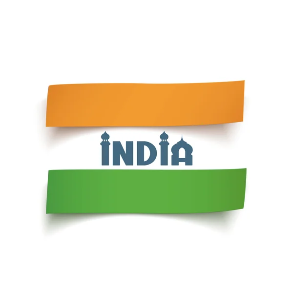 Εννοιολογικού περίληψης ινδική σημαία. — Διανυσματικό Αρχείο