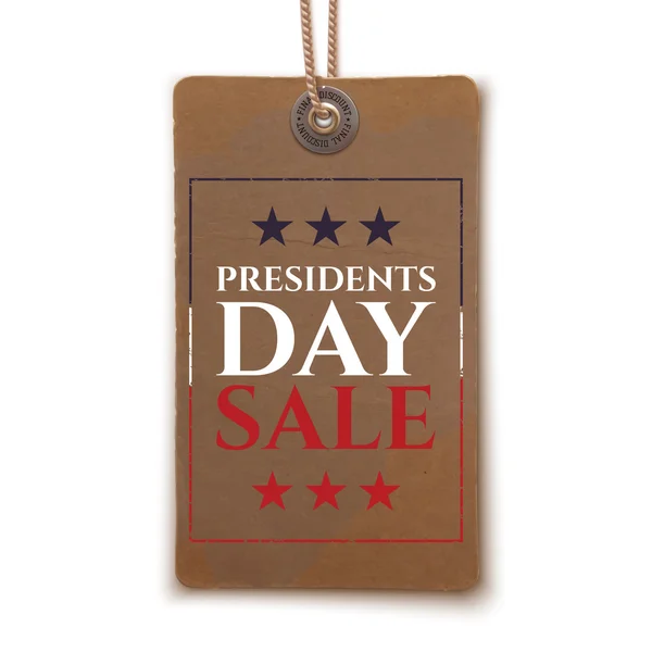 Presidents Day sale price tag. — Stock Vector